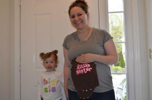 Sophia will soon have a little sister!