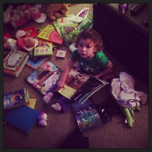 Never a dull--or quiet--moment with Sophia around