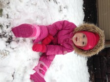 This girl loves her some snow.