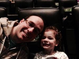 Sophia and I at the LEGO Movie.