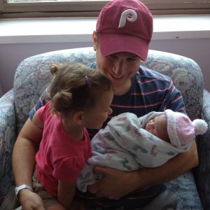 Sisters meet for the first time.